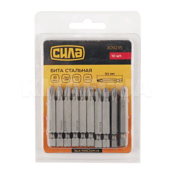 Бита РН1x50 мм 10 шт. СИЛА (309233)