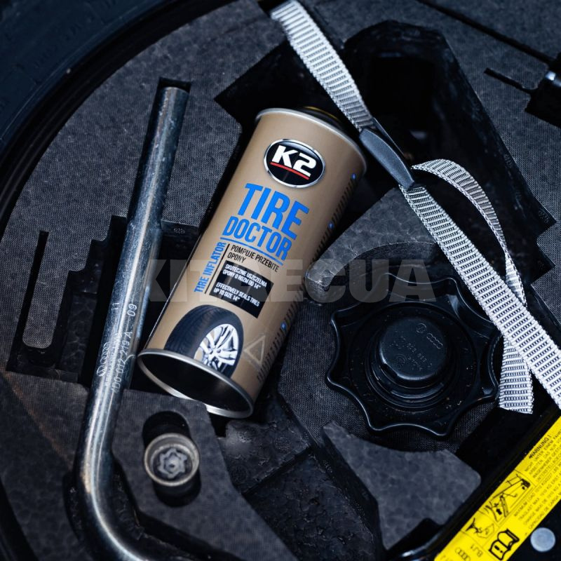 Герметик автомобильный для ремонта колес 400мл Tire Inflator K2 (B310) - 5