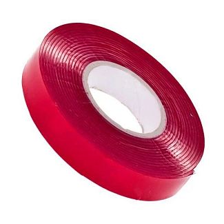 Двусторонняя клейкая лента 20мм х 1м красная 3M