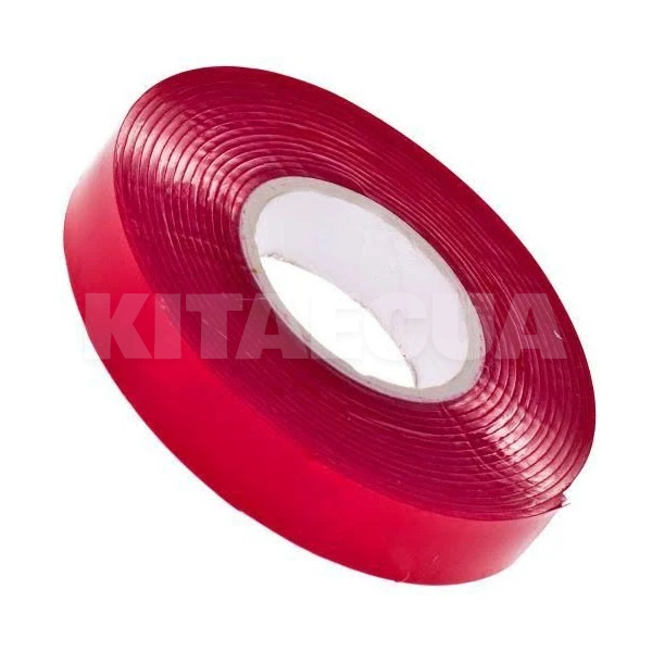 Двусторонняя клейкая лента 20мм х 1м красная 3M (6008F-20мм-1м)