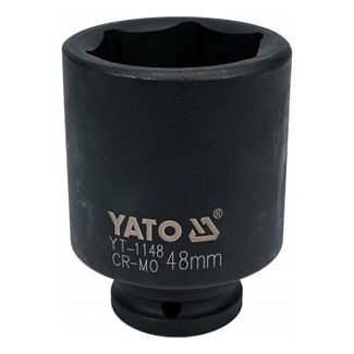 Головка торцевая ударная 6-гранная удлиненная 48 мм 3/4" 90 мм YATO