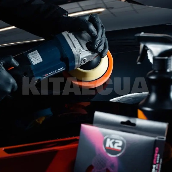 Круг для полировки 150Х25мм с липучкой Duraflex оранжевая K2 (L612) - 4