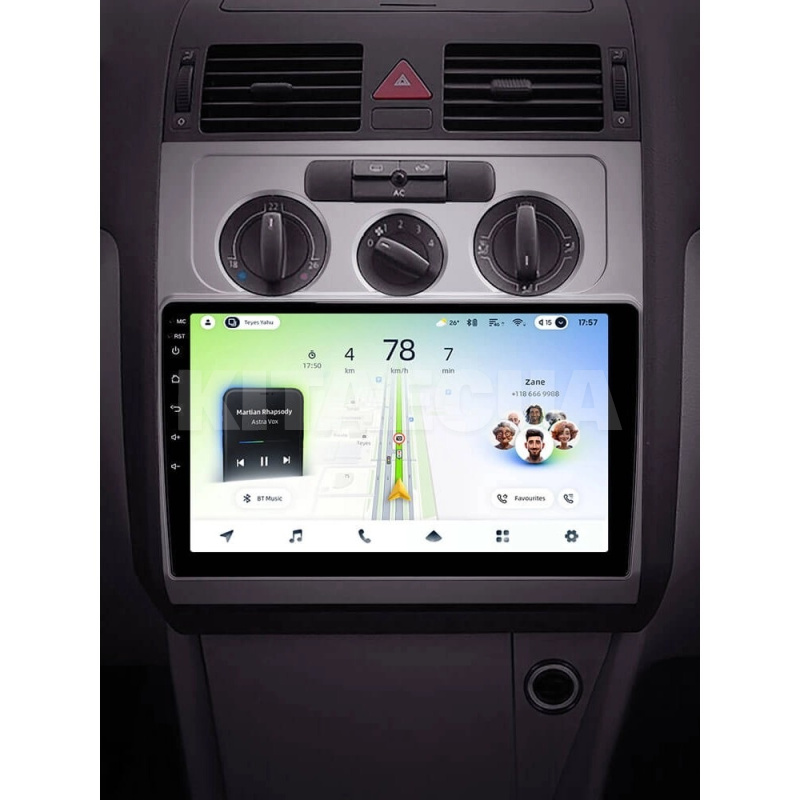 Штатная магнитола CC4L 4+64 Gb 10" Volkswagen Touran 1 2003-2010 (F1) Silver Teyes (72494) - 2
