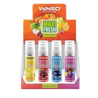 Ароматизатор "микс" 75мл Spray Mix Box Maxi Fresh 12шт. Winso