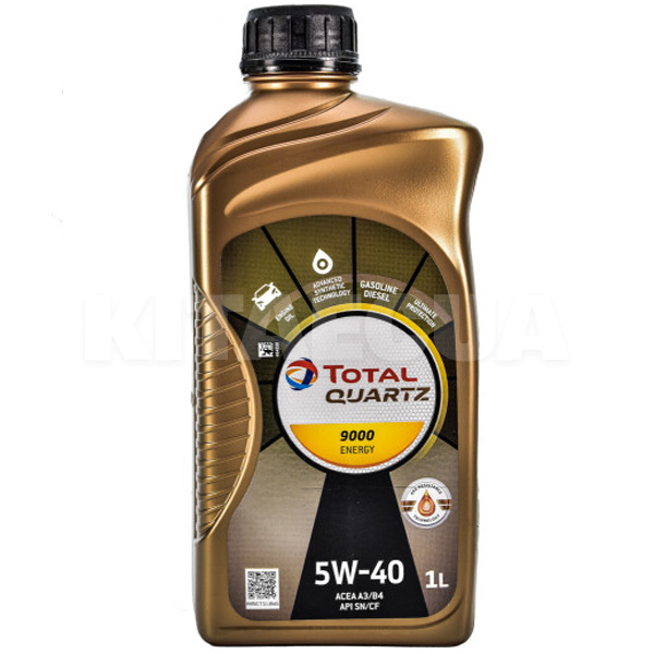 Масло моторное синтетическое 1л 5W-40 Quartz 9000 Energy TOTAL (170321-TOTAL)