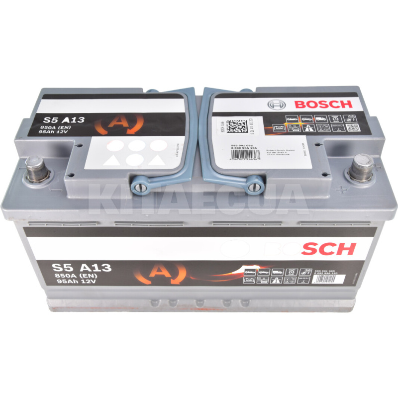 Аккумулятор автомобильный 95Ач 850А "+" справа BOSCH (0092S5A130) - 2