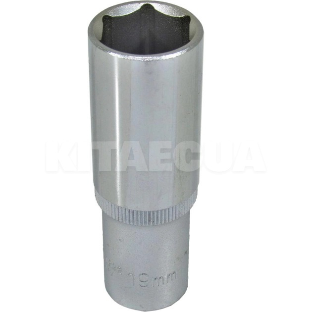 Головка торцева 6-гранна подовжена 19 мм 1/2" 76 мм YATO (YT-1232)