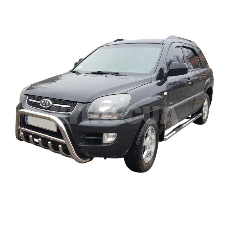 Кенгурятник WT003 Kia Sportage 2004-2010 нержавеющая сталь CAN (dug658721) - 2