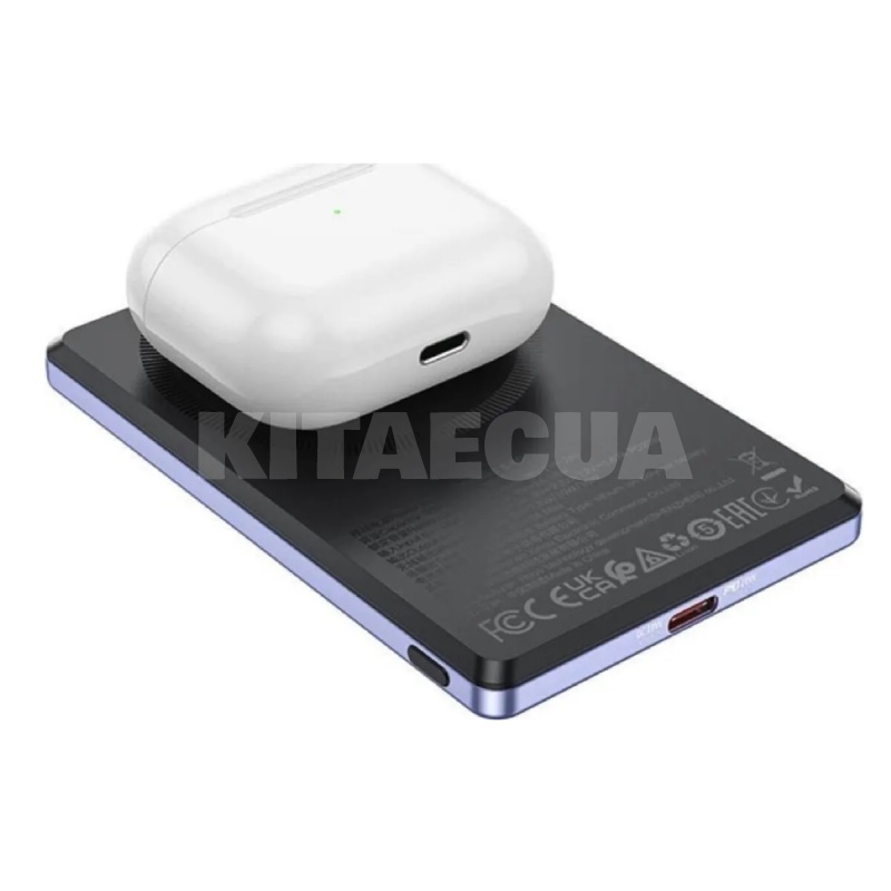 Повербанк Leader 5000mAh 20W фіолетовий BOROFONE (6941991110320) - 3