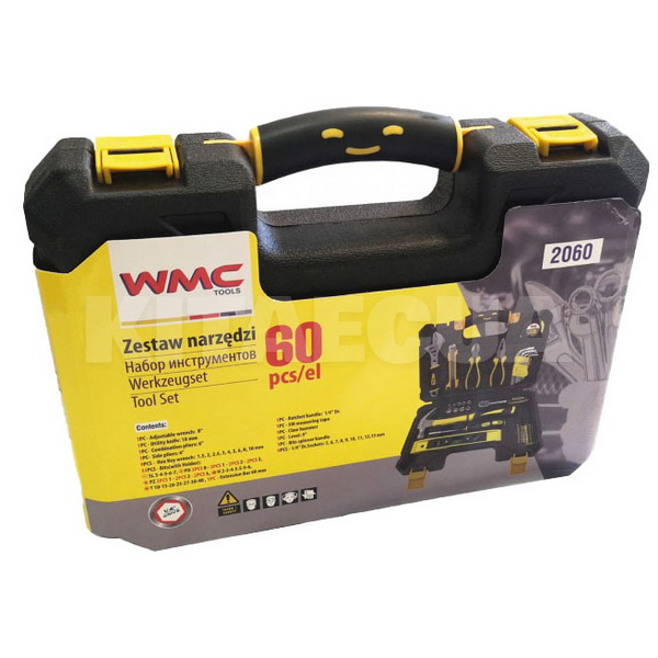 Набор инструментов 1/4" 60 предметов WMC TOOLS (WT-2060) - 2