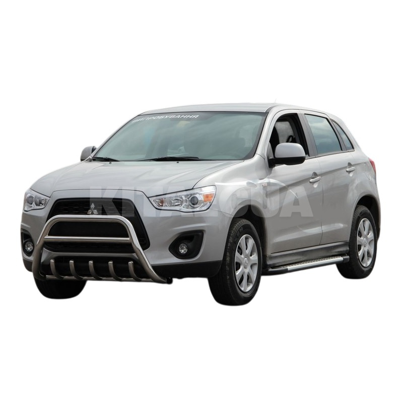 Кенгурятник WT003 Mitsubishi ASX 2010-2023 нержавеющая сталь CAN (dd14928) - 2