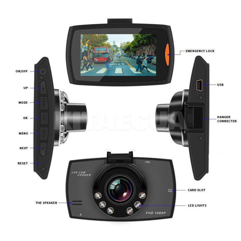 Відеореєстратор FullHD (1920x1080) 2.4" XoKo (DVR-005) - 6
