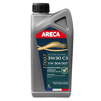 Масло моторное синтетическое 1л 5W-30 F7007 ARECA