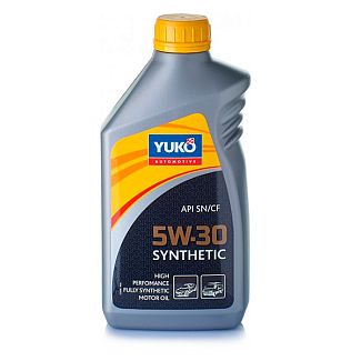 Масло моторное синтетическое 1л 5W-30 Synthetic Yuko