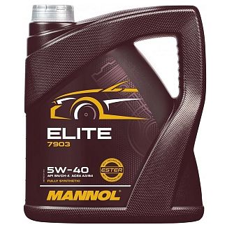 Масло моторное синтетическое 4л 5W-40 Elite Mannol