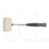 Киянка резиновая белая 225гр металлическая ручка LEVTOOLS (26-40)