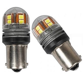 Светодиодная лампа 10/30V P21W 6000K (компл.) AMS