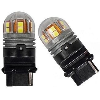 Светодиодная лампа 12V P27W 6000K (компл.) AMS