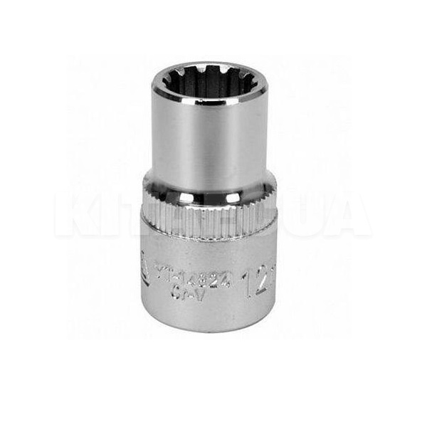 Головка торцевая SPLINE 12 мм 1/2" 38 мм блистер YATO (YT-14824)