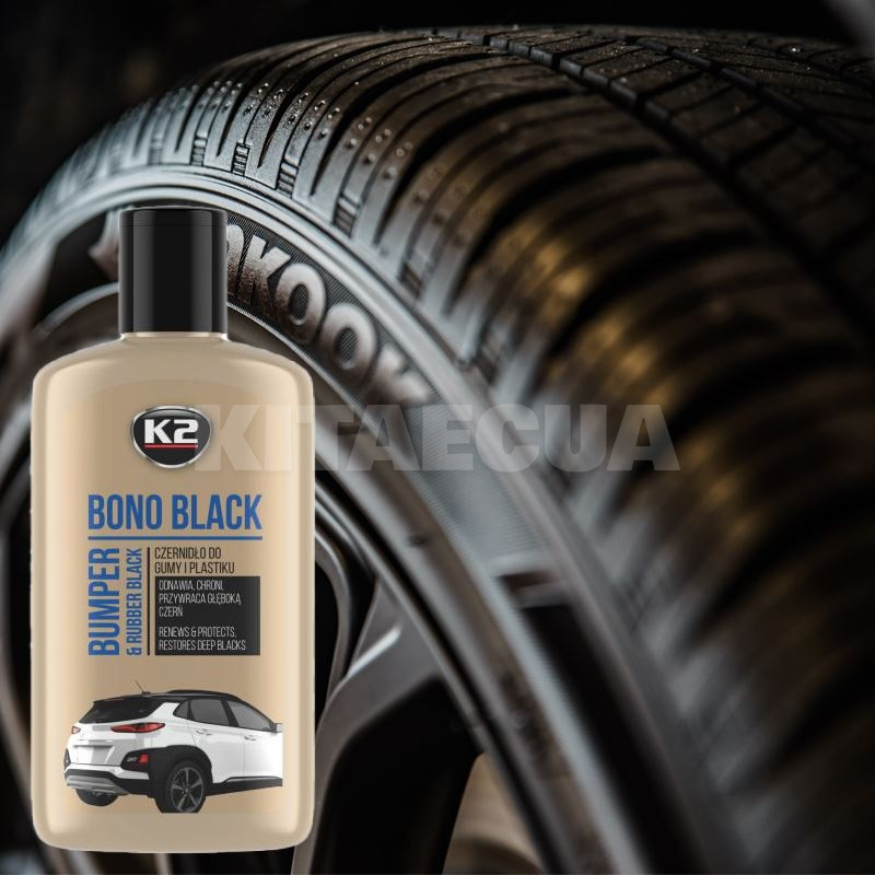 Очиститель (чернитель) шин и бамперов 250мл Bono Black K2 (K030N) - 3