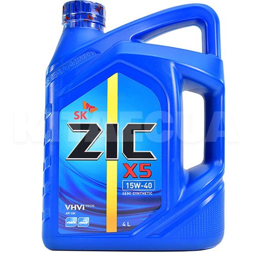 Масло моторное полусинтетическое 4л 15W-40 X5 ZIC (162647)