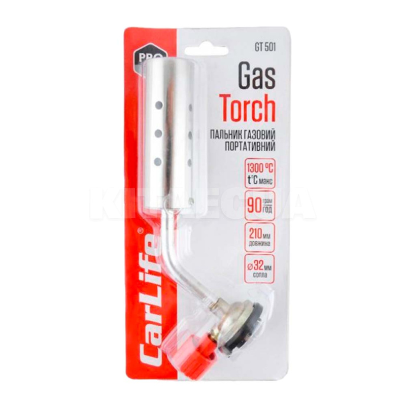 Горелка газовая портативная D32мм Gas Torch CARLIFE (GT501)