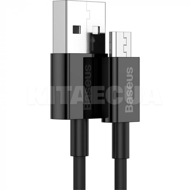 Кабель USB microUSB 2А 1м чорний BASEUS (CAMYS-01) - 2