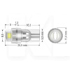 Світлодіодна лампа V2 9/18V WY5W 2200K (компл.) AMS (41264)