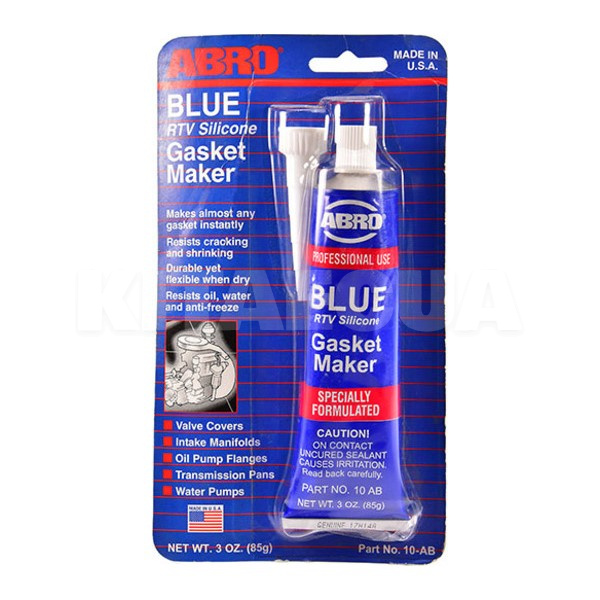 Герметик автомобильный формирователь прокладок 85г Blue Gasket Maker (USA) синий ABRO (10-AB)