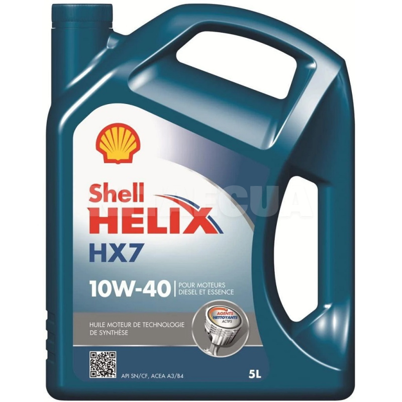 Масло моторное Helix HX7 5л 10W-40 полусинтетическое SHELL (550053738)