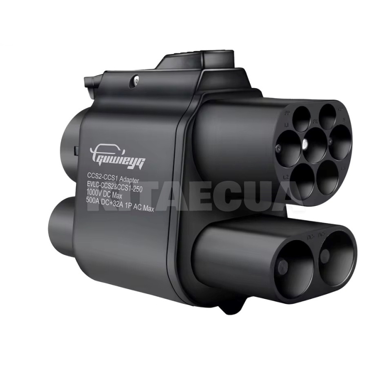 Переходник 7.4 кВт 32А + 500 кВт 500А AC DC CCS2 - CCS1 Guwieyg GUWIEYG (PG-CS2CS1)