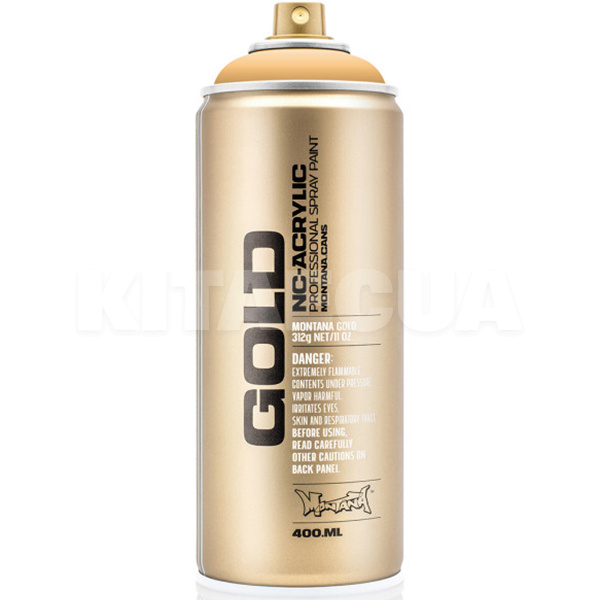 Краска декоративная акриловая 400мл 2020 сливочно-оранжевая полуматовая Gold MONTANA (284229-MONTANA)