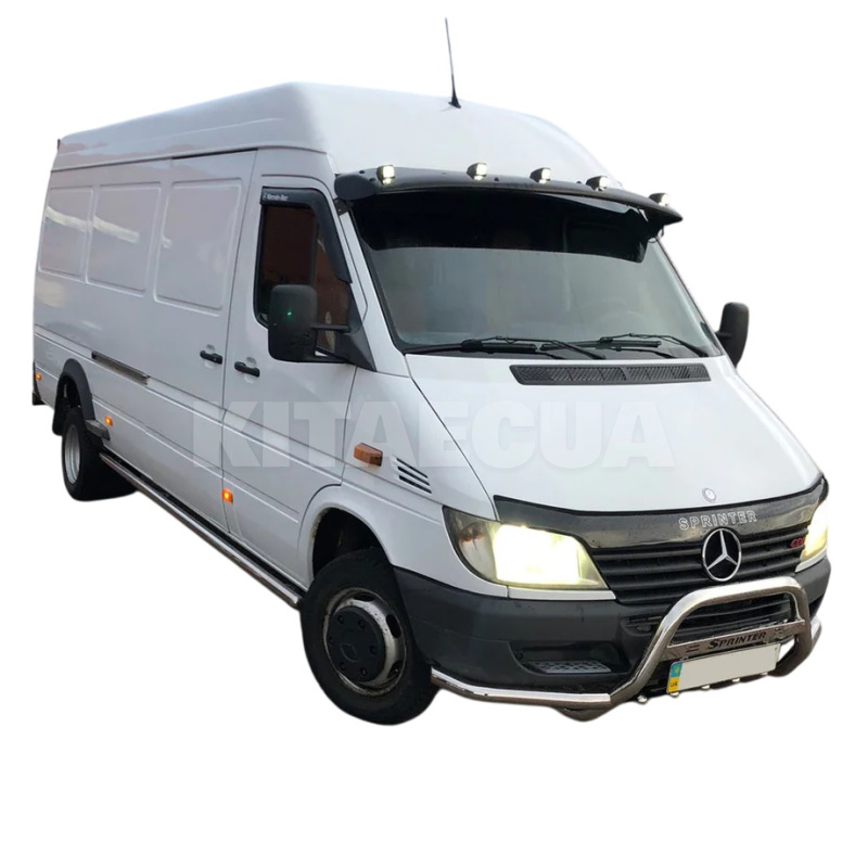 Кенгурятник Mercedes Sprinter 1995-2006 нержавеющая сталь с усами CAN (dug89054) - 4