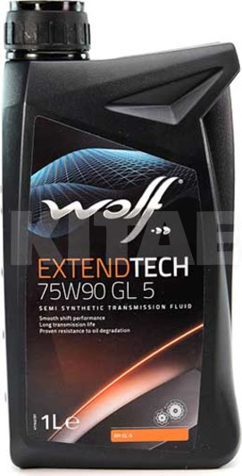 Масло трансмиссионное полусинтетическое 1л 75W-90 ExtendTech GL-5 WOLF (8303302)