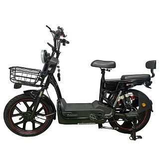 Велоскутер аккумуляторный GLORY 60 км 800 Вт черный + аккумулятор 60В 12Ач FORTE