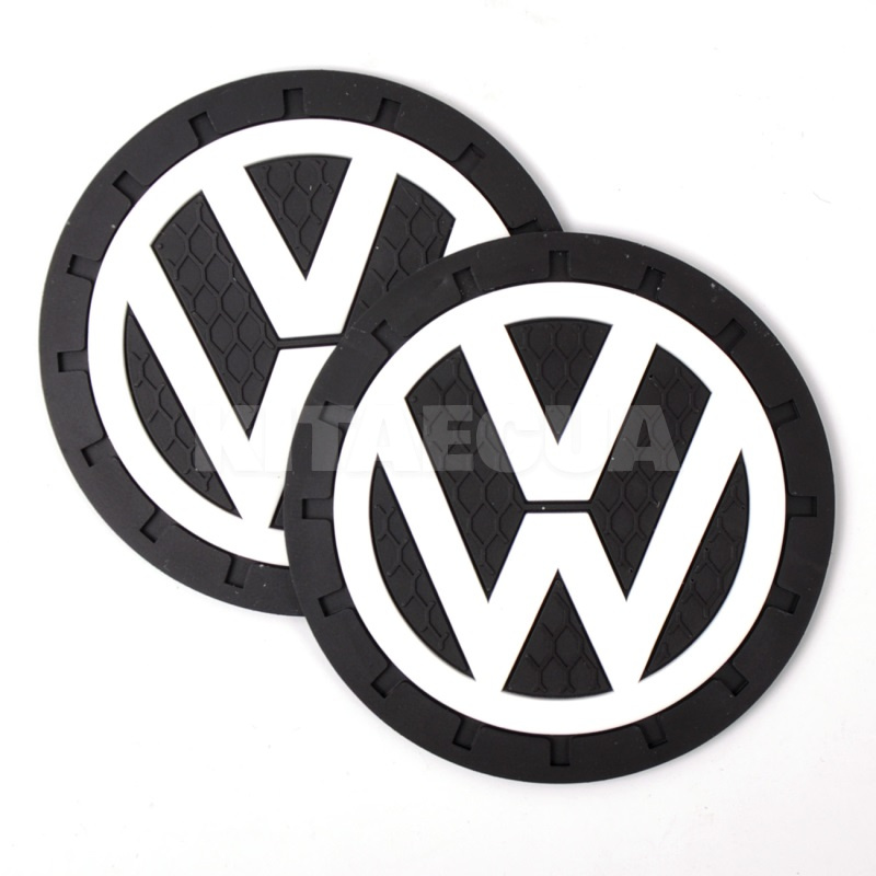 Коврики антискользящие в подстаканник 7 см Volkswagen (2шт.) (4429)