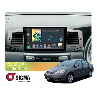 Штатная магнитола X9232 2+32 Gb 9" Toyota Corolla 9 E120 2004-2006 SIGMA4car