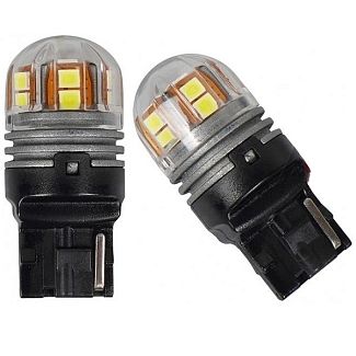 Светодиодная лампа 12V W21W 6000K (компл.) AMS