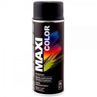 Краска-эмаль черная 400мл высоко-температурная 400° MAXI COLOR