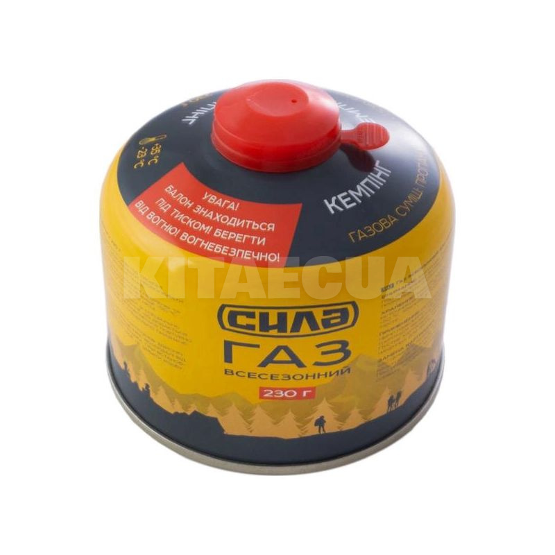 Газовый баллон 230г с резьбой всесезонный для кемпинга СИЛА (680246) - 3