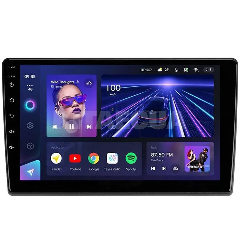 Штатная магнитола CC3 4+64 Gb 9" универсальная Teyes (32414)