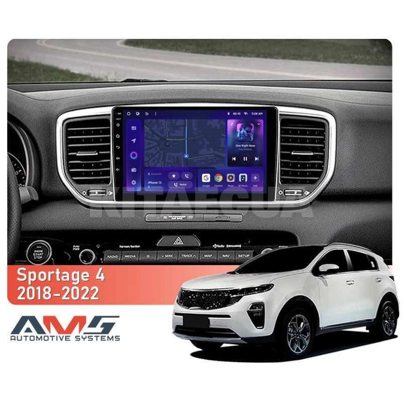 Штатная магнитола MOSS M3 4+32 ГБ 9" Kia Sportage 4 QL 2018-2022 (B) AMS (50086) - 2