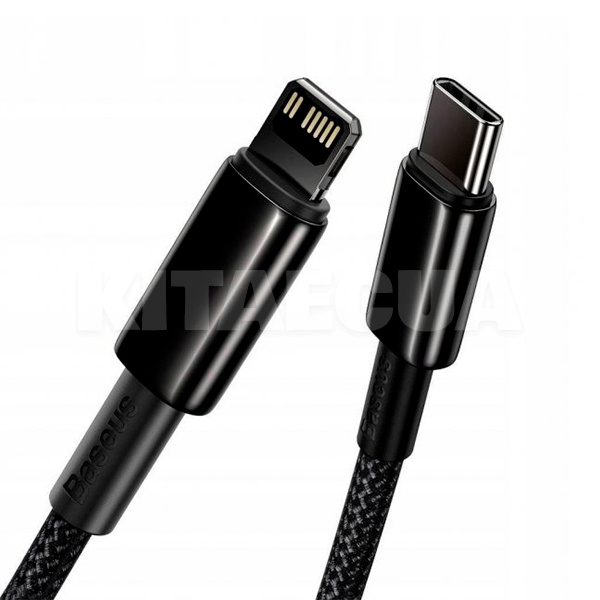 Кабель Type-C - Lightning PD 20W 1м чорний BASEUS (CATLWJ-01) - 5
