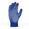 Перчатки рабочие универсальные трикотажные синие XL лайт c ПВХ рисунком DOLONI (4412)
