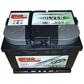 Аккумулятор автомобильный 62Ач 600А "+" слева EUROKRAFT