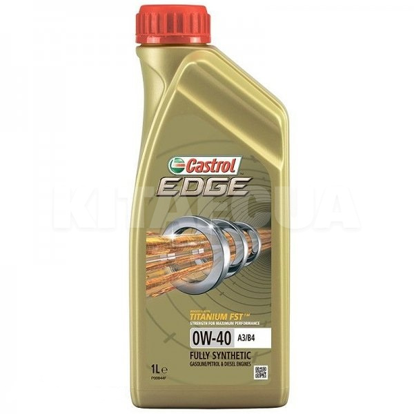 Масло моторне синтетичне 1л 0W-40 EDGE Titanium FST CASTROL (CS 0W40 E A3/B4 1L)