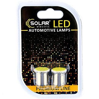 LED лампа для авто Premium Line BA15s 6500K (комплект) Solar