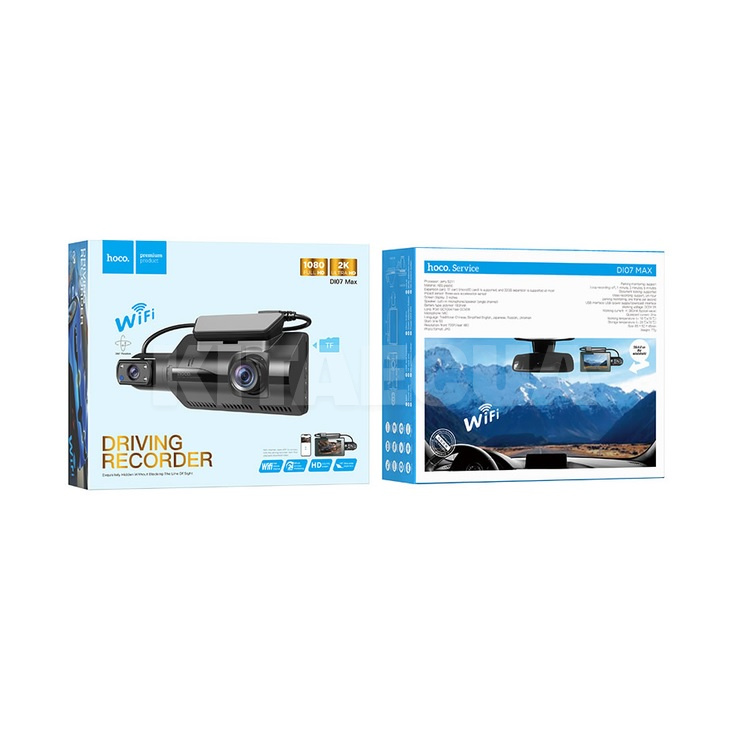 Видеорегистратор DI07 Max (WIFI версия) HOCO (6931474795885) - 5