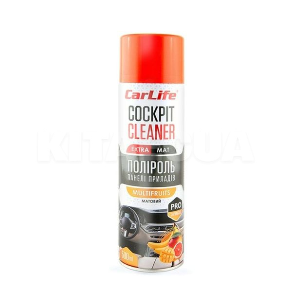 Поліроль для пластику "мультифрукт" 500мл cockpit cleaner extra mat CARLIFE (CF525)