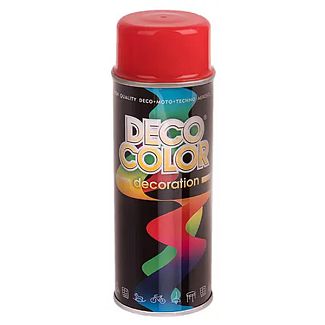 Краска глянцевая 400мл красная DecoColor